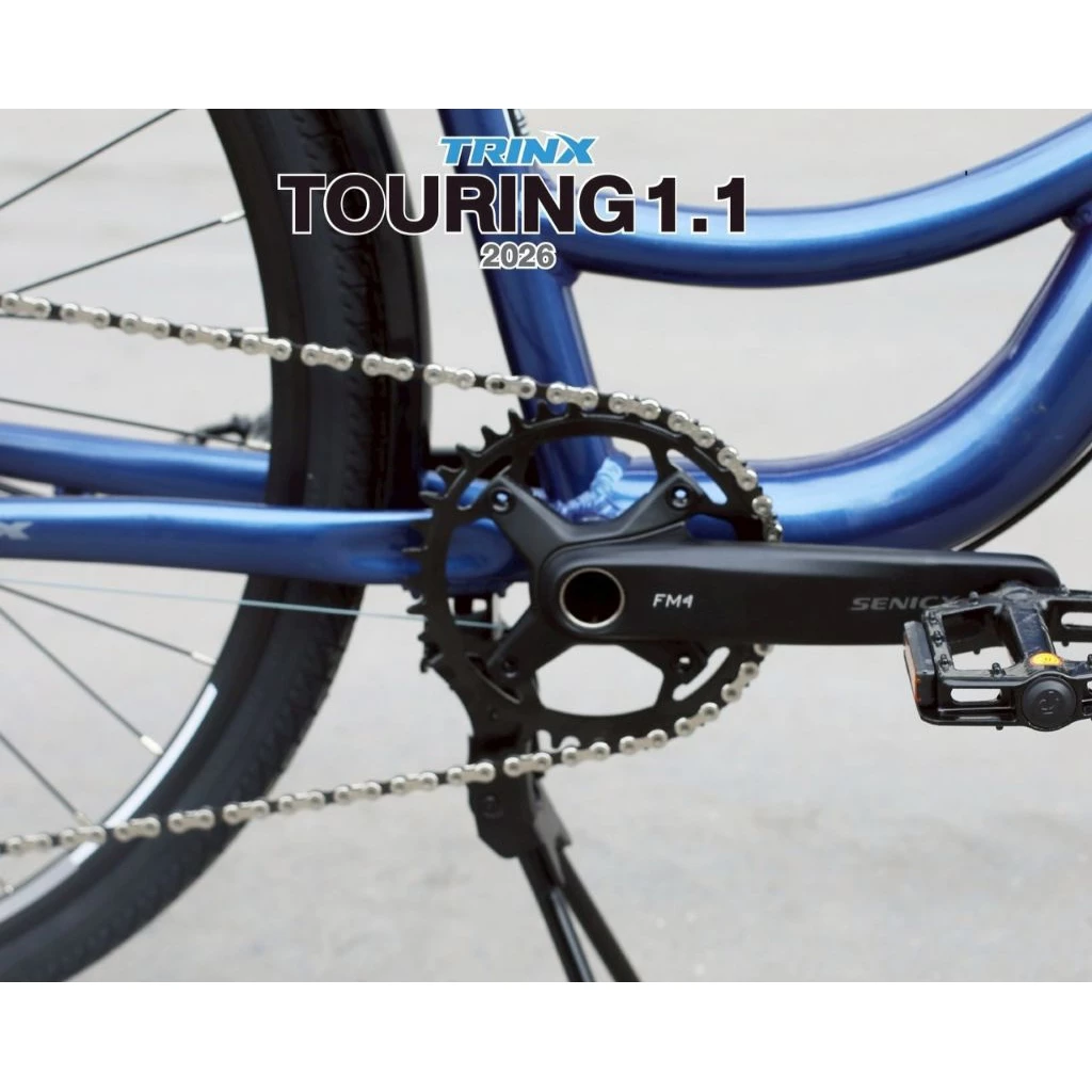 TRINX TOURING 1.1(2026) จักรยานทัวร์ริ่ง ล้อ 700C เกียร์ SHIMANO 12 SP แฮนด์ปีกผีเสื้อ กะโหลกกลวง เบรคน้ำมัน เฟรม ALLOY thumbnail 6