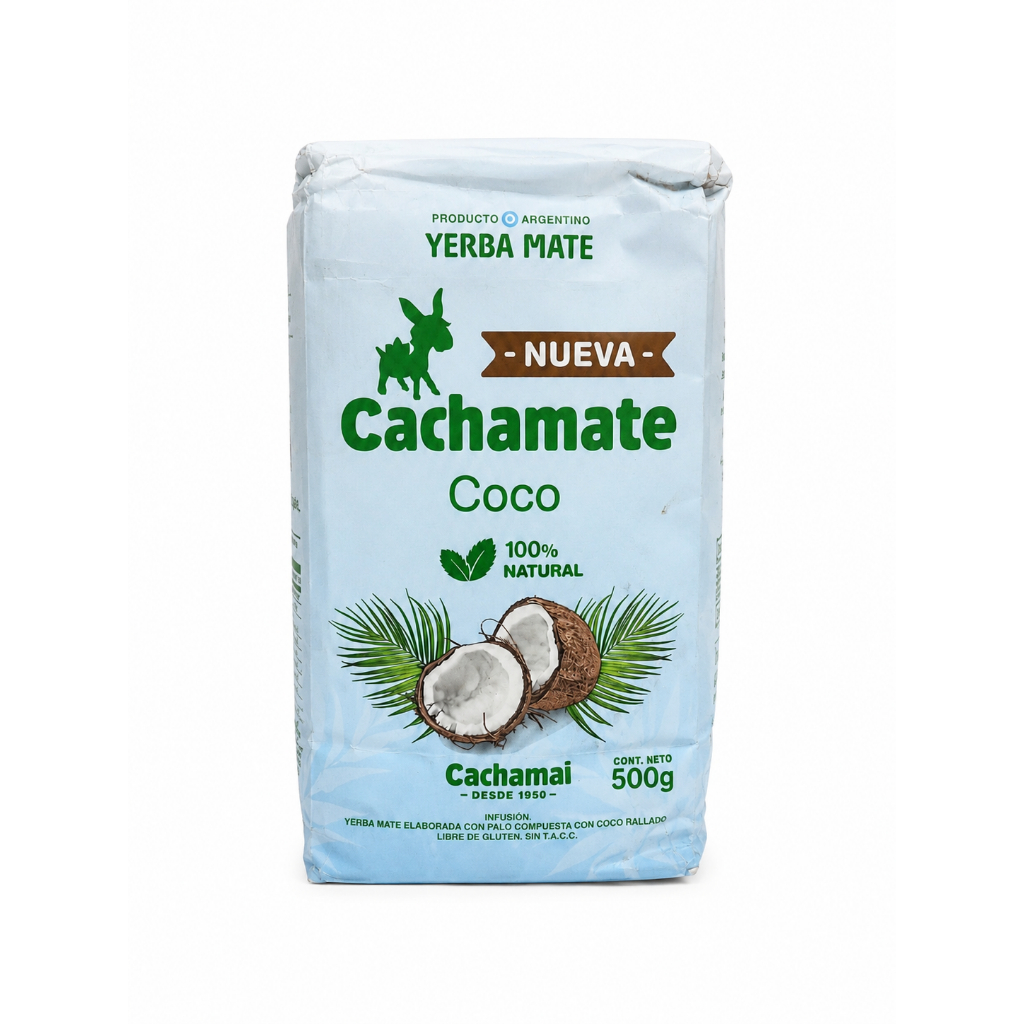 Cachamate Coco Yerba Mate 500g | เยอร์บามาเต้ กลิ่นมะพร้าว จากอาร์เจนตินา | Coconut Blend