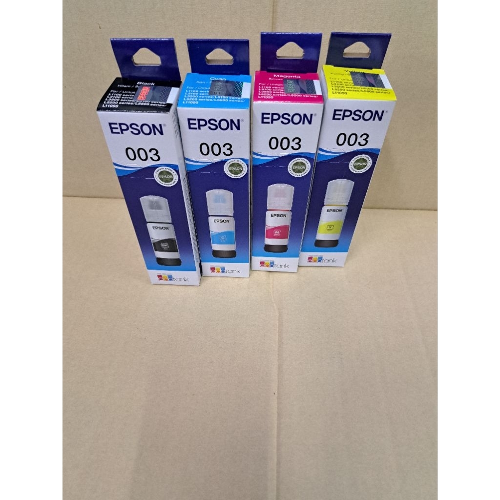 หมึกเติมEpson003bk,Epson003C,Epson003M,Epson003Y