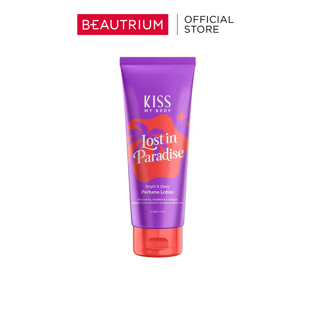 KISS MY BODY Bright & Shine Perfume Lotion Lost in Paradise ผลิตภัณฑ์บำรุงผิวกาย 200g