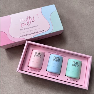 Limited Set พัฟผมเด้ง ทั้ง 3 กลิ่น ดรายแชมพู สูตรหมอ อ่อนโยน ไม่ทิ้งคราบขาว