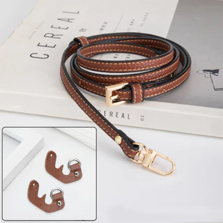 สายสะพายหนังแท้มินิ Longchamp 0.9 cm ไม่ต้องเจาะรู สายคล้องไหล่หนังแท้ชุด กระเป๋าสะพายข้างอุปกรณ์เสริมกระเป๋า