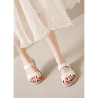 Shoes i amm B42 *ร้านจริงส่งตรงจากนครนายก รองเท้าแตะลุคมินิมอล สุภาพ พื้นเว้าโค้งรับรูปเท้า เดินสบาย กระจายน้ำหนักได้ดี