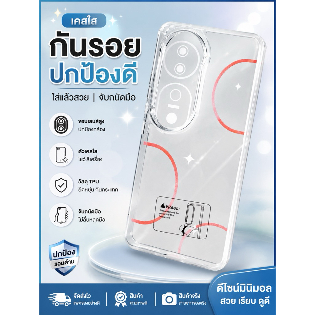 เคสใส vivo v40 case ใส
