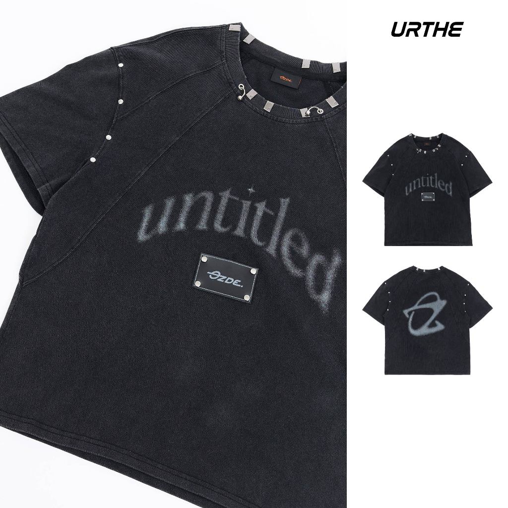 URTHE - เสื้อยืด ฟอกเฟด รุ่น UNTITLED CORE OVERSIZE TEE - Col. OZDE UNTITLED