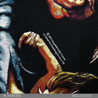 BLAXROXX | MEGADETH® | [MGD022] | เสื้อวง OVP สีจม | เสื้อยืดคอกลม แขนสั้น | สกรีนลายคมชัด ไม่หลุดลอก | Cotton100%
