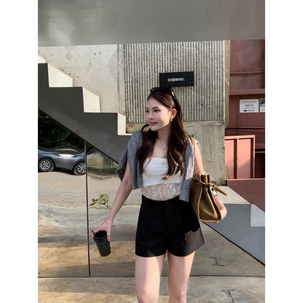 ส่งต่อ Polar.bkk | Gigi short pants กางเกงขาสั้น L สีดำ