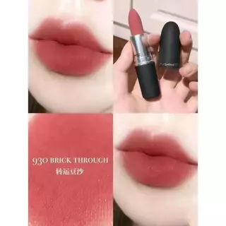 (ฟรีถุง + กล่อง)ลิปสติก M.A.C Powder Kiss Lipstick #314 #316 ลิป mac Matte / Satin
