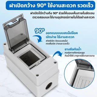 ตู้คอนซูมเมอร์ ตู้เปล่า กันน้ำ IP65 ยูนิต กล่องเบรกเกอร์ Breaker มีฝาปิดแบบใส กล่องไฟ Consumer