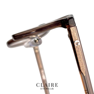 CLAIRE : แว่นสายตายาว รุ่น "Haru" แว่นกรองแสงสีฟ้า กันแดดUV400 ออกแดดเปลี่ยน"สีชา" | Glasses
