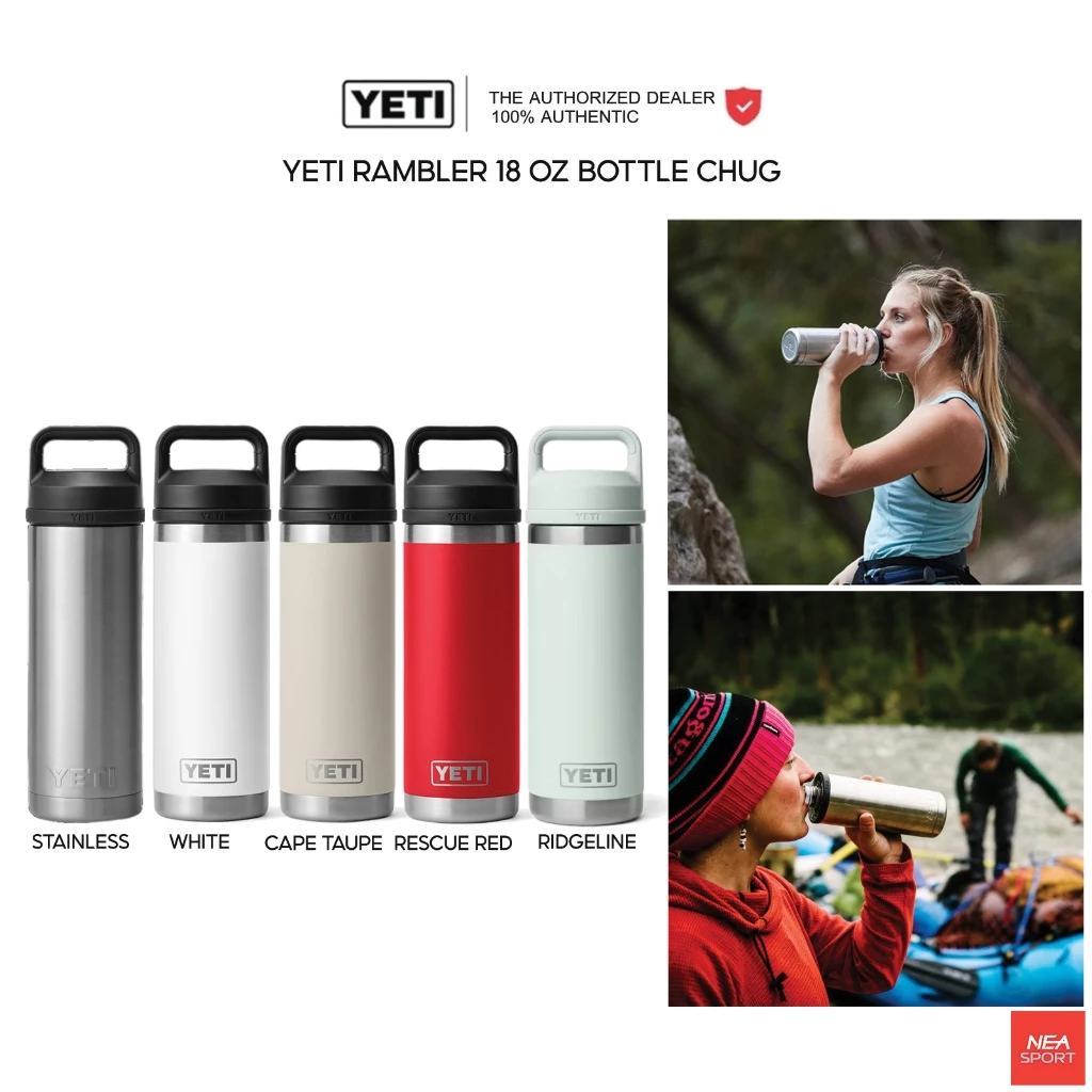 [สายคุณภาพ] YETI RAMBLER 18 OZ BOTTLE CHUG ขวดน้ำเก็บรักษาอุณหภูมิ เยติ ลิขสิทธิ์แท้