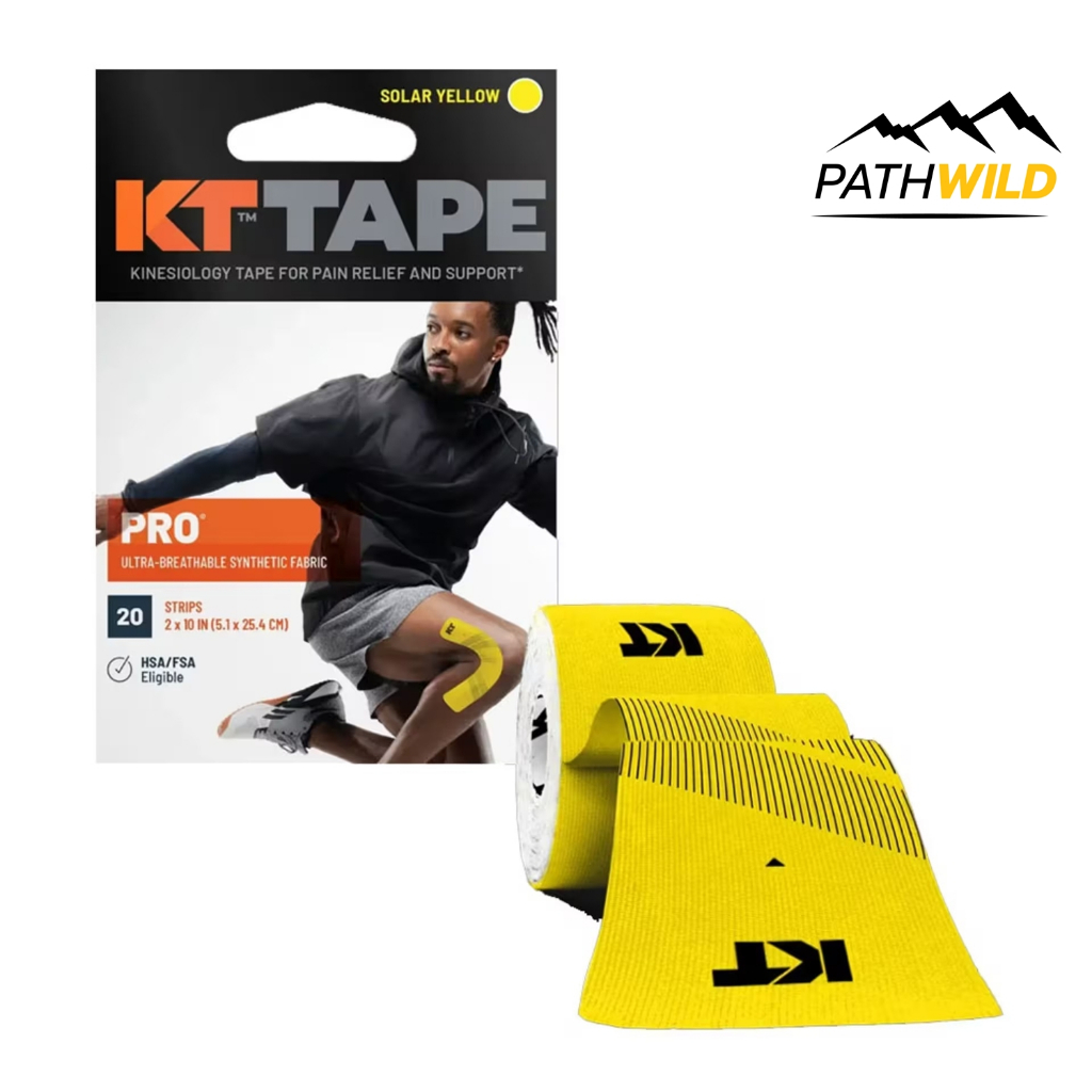 KT TAPE PRO 20 Precut 10" Strips เทปพยุงกล้ามเนื้อรุ่นกันนํ้า กันน้ำ แห้งเร็ว ทนทาน