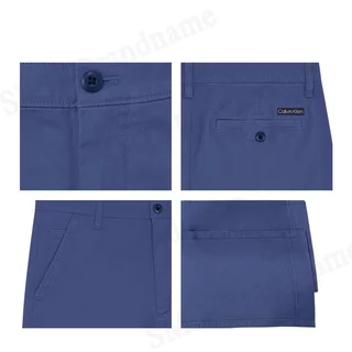 Calvin Klein กางเกงขายาวผู้ชาย รุ่น 90s Straight Twill Chinos Code: 4RB602G RLY