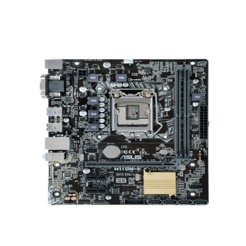 เมนบอร์ดคอมพิวเตอร์ ASUS H110M-K สำหรับ Core เจน 6 รูปที่ 2