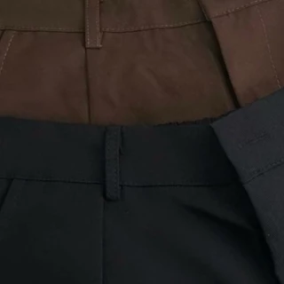 Tofu pants กางเกงเอวสม็อคขนาดใหญ่พิเศษ ดีเทลจั๊มพ์ปลายขา