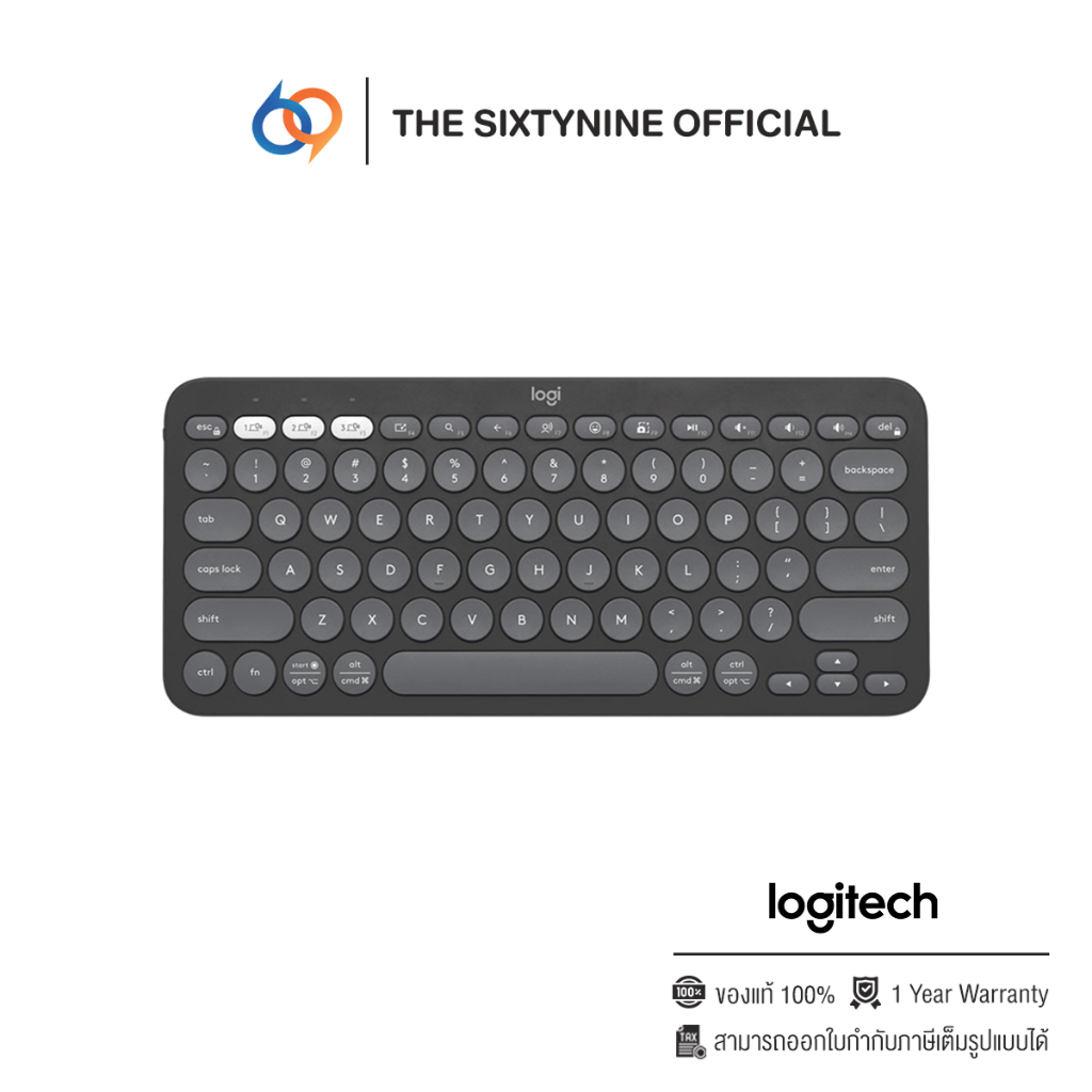 Logitech K380s Wireless Keyboard Tonal Graphite (920-011761)