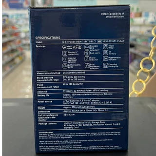 (ของแท้) OMRON ออมรอน เครื่องวัดความดันโลหิตอัตโนมัติ รุ่น IQ BT ( HEM-7194T1-FLC ) (รับประกัน 3+3 ปี) + Ac Adapter