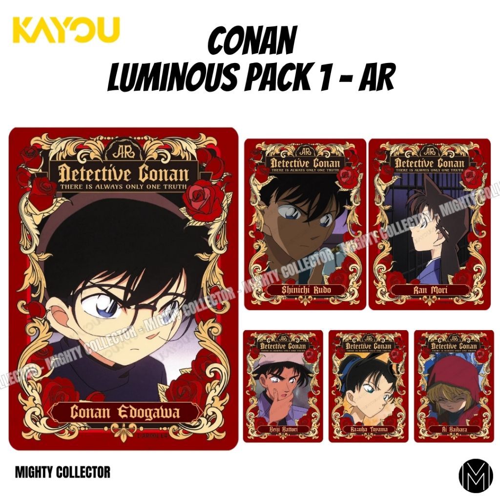 การ์ด Detective Conan Luminous Pack 1 AR Cards - Kayou Official Cards - การ์ดยอดนักสืบจิ๋วโคนัน