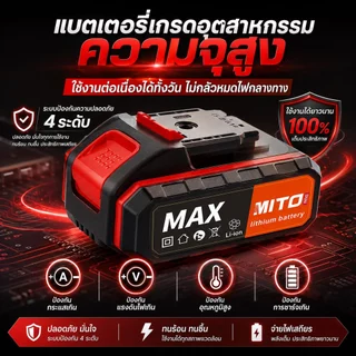 🔩รับประกัน30ปี🔩สว่านไร้สาย 50N.M สว่านไขควงกระแทก 4500W สว่านไฟฟ้าไร้สาย ไขควงคลัชกระแทก 3in1 พร้อมอุปกรณ์ครบชุด