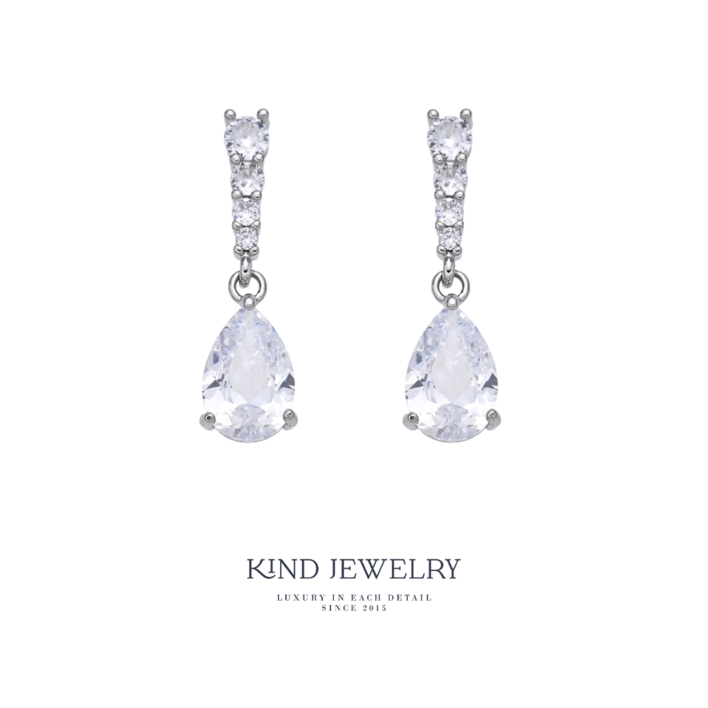 Kind Jewelry ต่างหู เจ้าสาว ต่างหูออกงาน Alicia