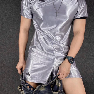 กางเกงขาสั่นผ้ามันเงา_jAreo_สีเทาเงิน_SilverGray