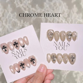 CHROME HEART เล็บปลอม เล็บเจลแท้ งานสั่งทำ งานแฮนด์เมด