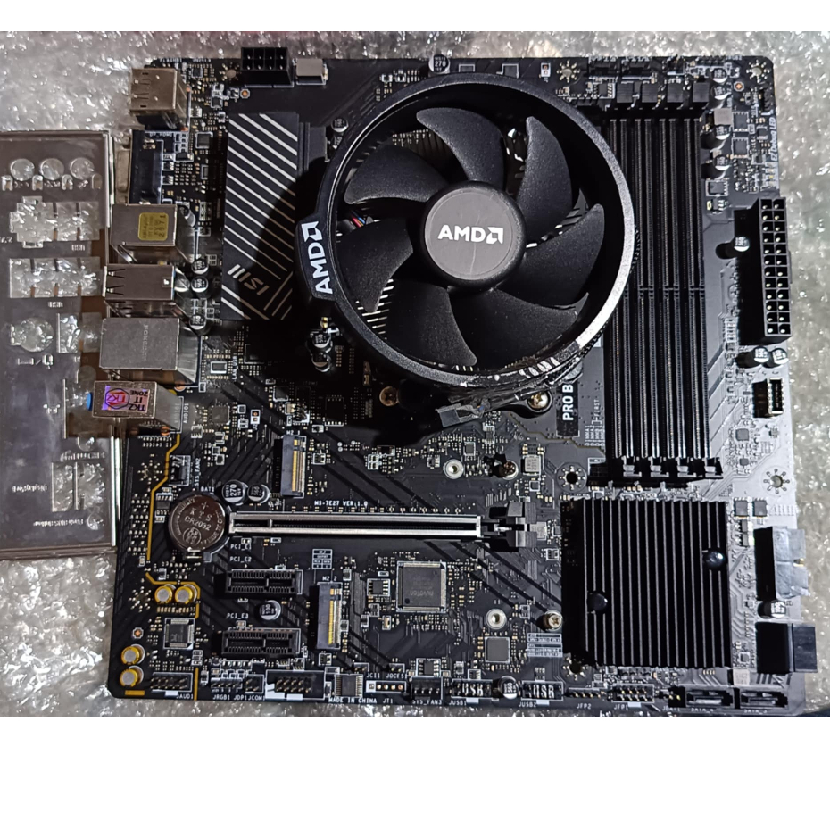 บอร์ด+ซีพียูMSI PRO B650M-P(AM5)  DDR5 +Ryzen5 8500G มีการ์ดจอในตัว สุดคุ้ม! เล่นเกม ทำงาน ลื่นไหล ใ
