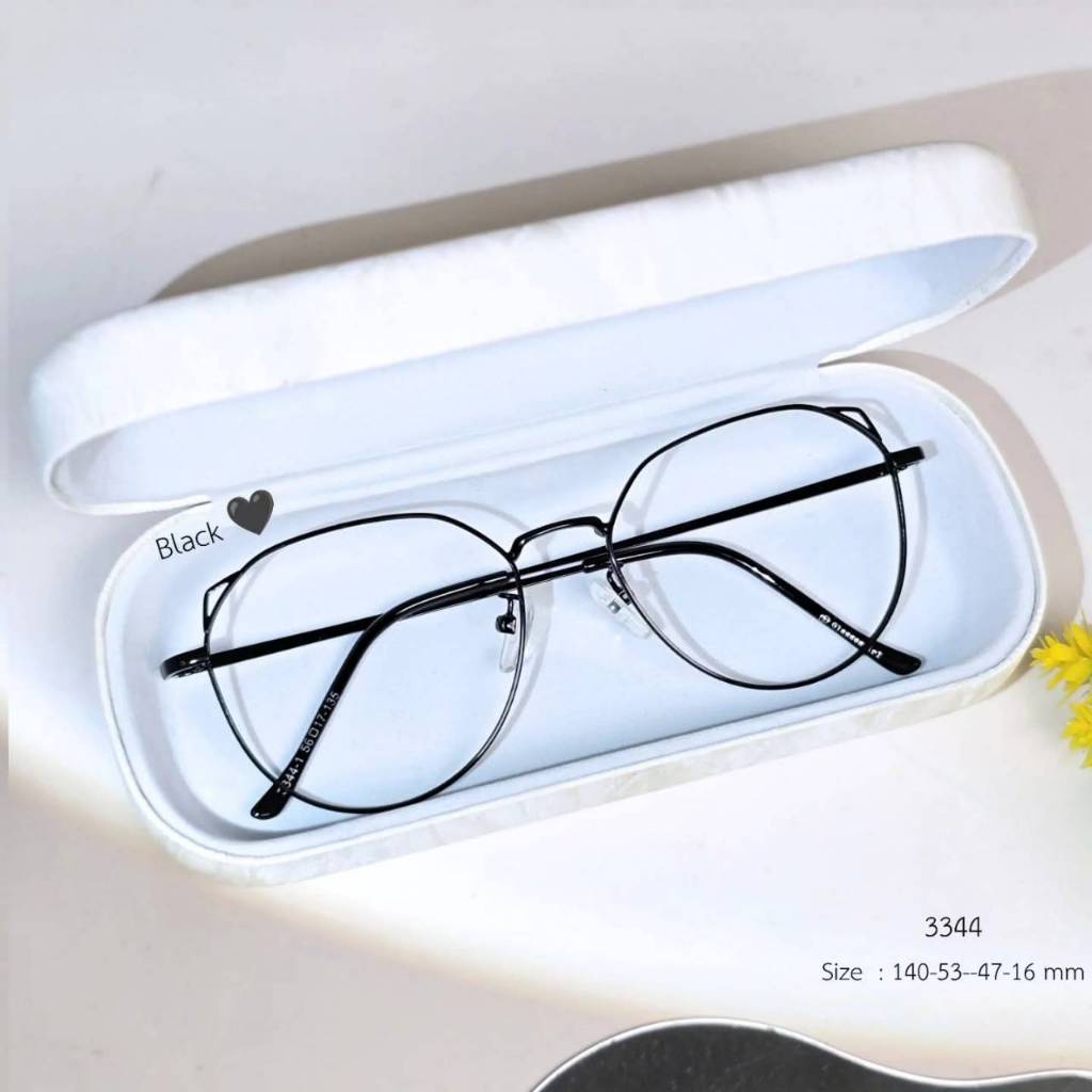 แว่นกรองแสง กรองแสงหน้าจอ เลนส์กันรังสีสีฟ้า+ออกแดดเปลี่ยนสี (รุ่น 3344)