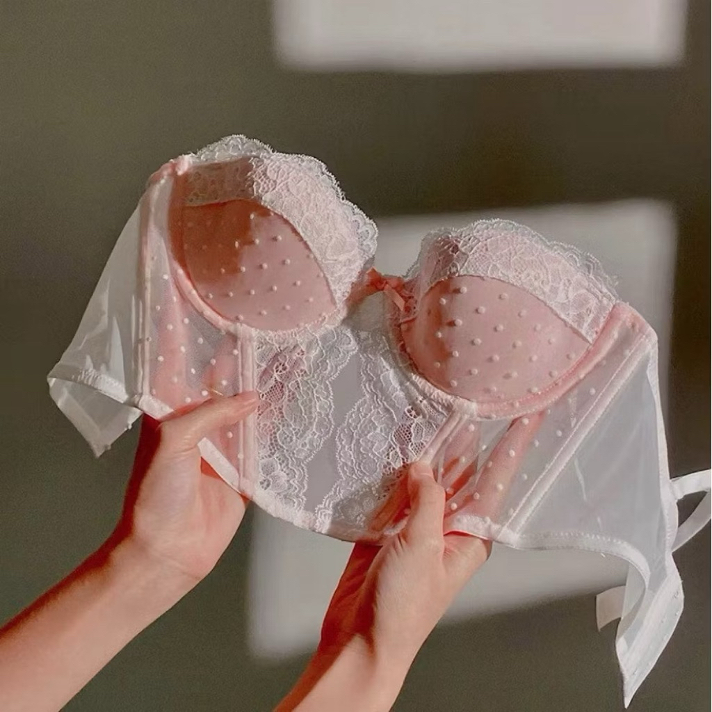 ✨พร้อมส่ง✨ชุดบราชั้นในลายจุด Polkadot🌷S-XL