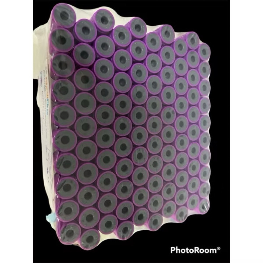 K3EDTA Plastic Vacuum Blood Collection Tubes 100  tube /pack