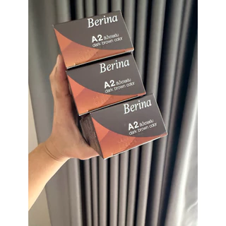 💥ครีมเปลี่ยนสีผม💥เบอริน่า A2 สีน้ำตาลเข้ม แพ็ค 3 กล่อง