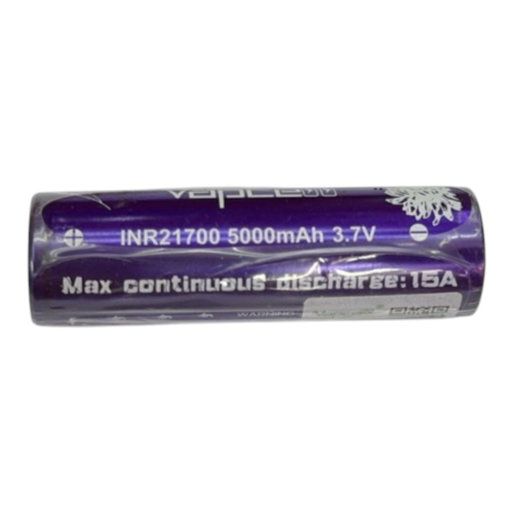 Vapcell INR21700 5000mAh 15A(ม่วง)ของแท้1ก้อน