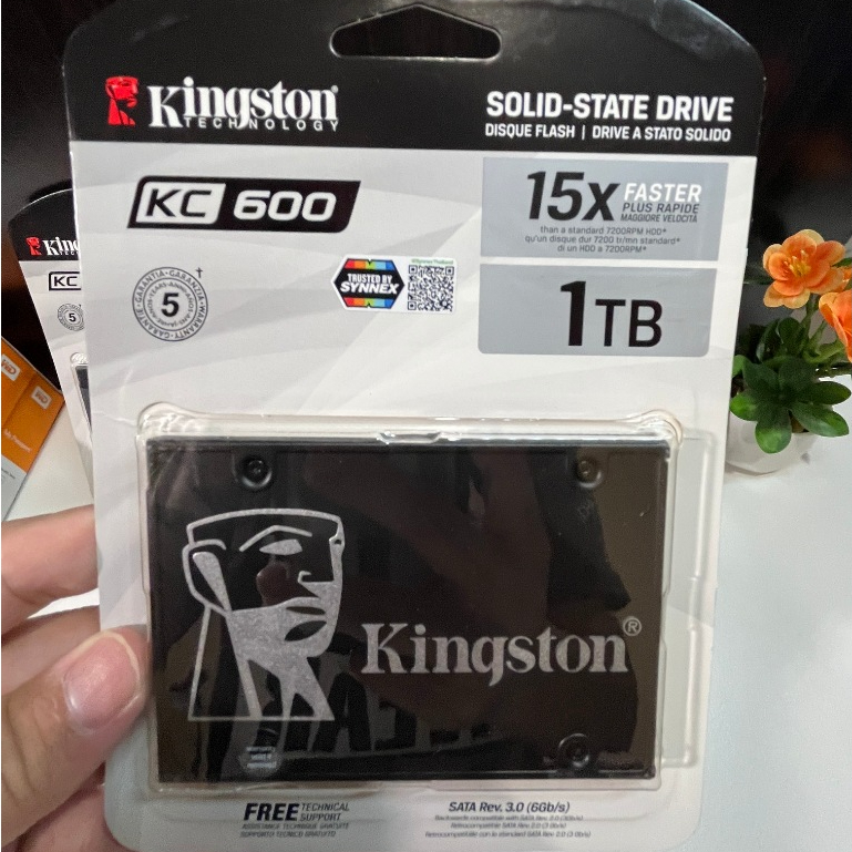 Kingston KC600 1TB SSD SATA III 2.5" (SKC600/1024G) สินค้าใหม่ ประกัน Synnex 5ปี