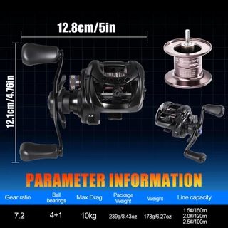 Sougayilang ใหม่อัจฉริยะ DC Baitcasting Fishing Reel 7.2: 1 อัตราเกียร์ 10 กก. สูงสุดลากระบบเบรกอิเล็กทรอนิกส์อัจฉริยะ