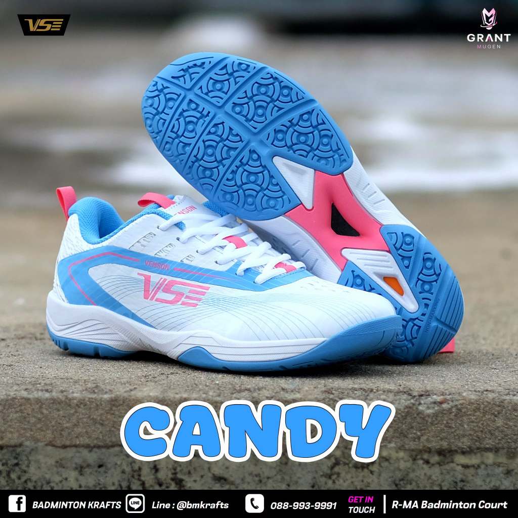 รองเท้าแบดมินตัน Venson VS1100 (Candy)-Blue