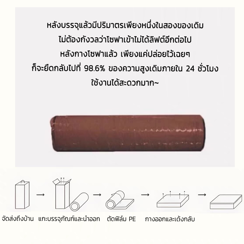 โซฟาเบดพับได้ 2in1 แพ็คสุญญากาศง่ายต่อการขนส่ง รูปที่ 8