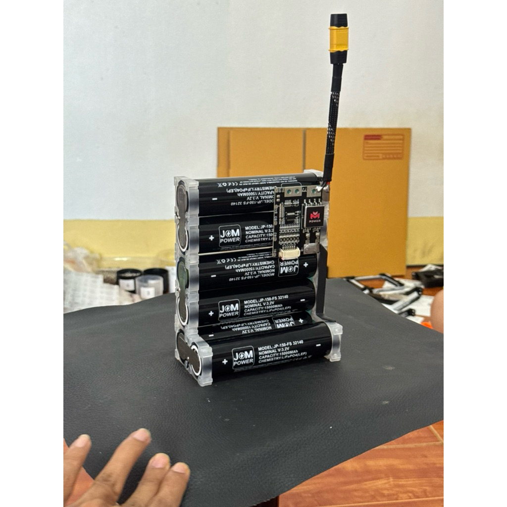 แบตเตอรี่ 6S 15A BMS 20A 21V ทรงL