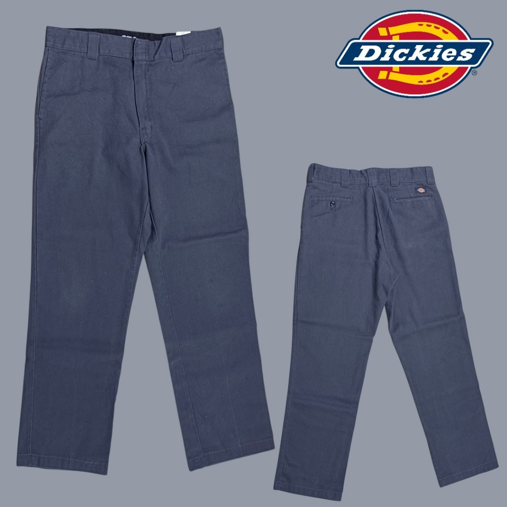 [Used A63] 📌กางเกงขายาว Dickies เอว 36" สีเทาเข้ม 874 FLEX สภาพดี ผ้ายังสวย แบรนด์แท้ 💯