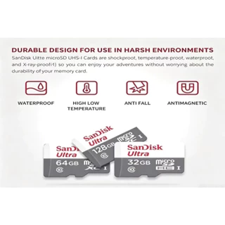 SanDisk Micro SD Card Class10 32GB 64GB 128GB 256GB 512GB 1TB ความเร็ว 100MB/s สำหรับโทรศัพท์ มือถือ กล้องติดรถยนต์ กล้