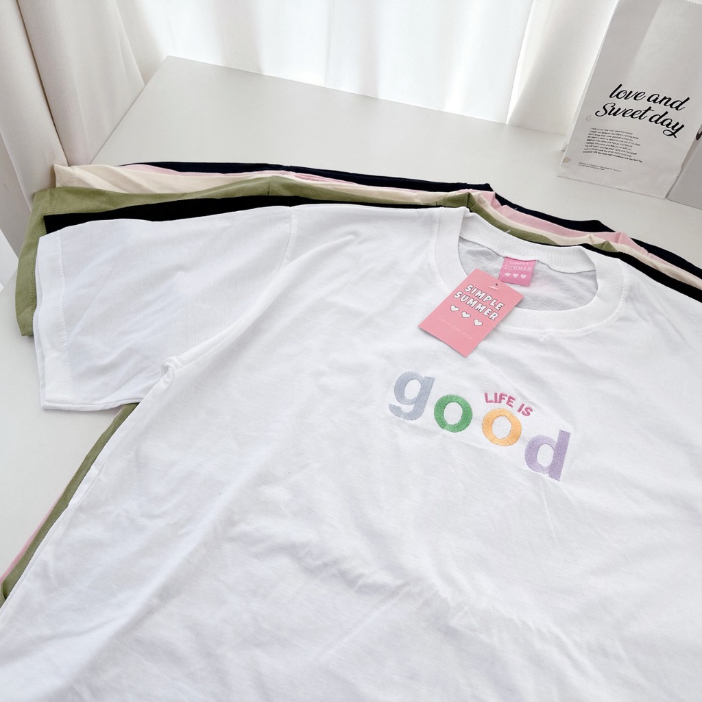 OVERSIZE T-SHIRT | I Good เสื้อยืดโอเวอร์ไซส์ งานปัก สไตล์เกาหลี