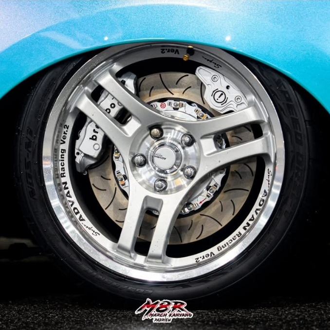 ล้อกางเกงใน Super Advan Racing V.2 งาน Yusta ขอบ 18 กว้าง 8.5 นิ้ว ออฟ+38 สี บรอนขอบเงา ราคาต่อวง