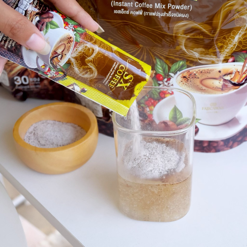 1ห่อ 30ซอง กาแฟโสมชาเขียว SX COFFEE