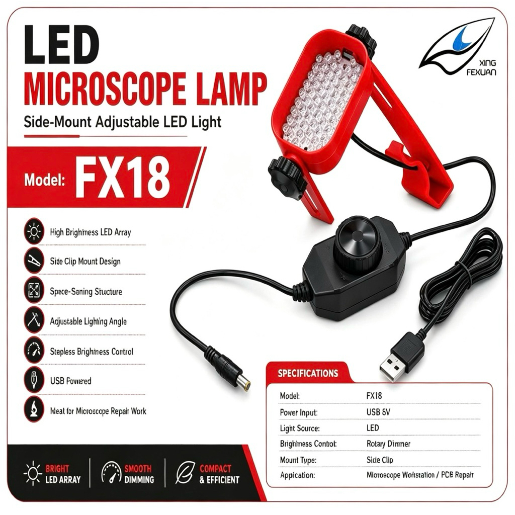 ไฟ LED   XING FEIXUAN  FX18 LED 68 ตัว โคมไฟไร้เงา เปลือกสีแดงไม่ร้อน