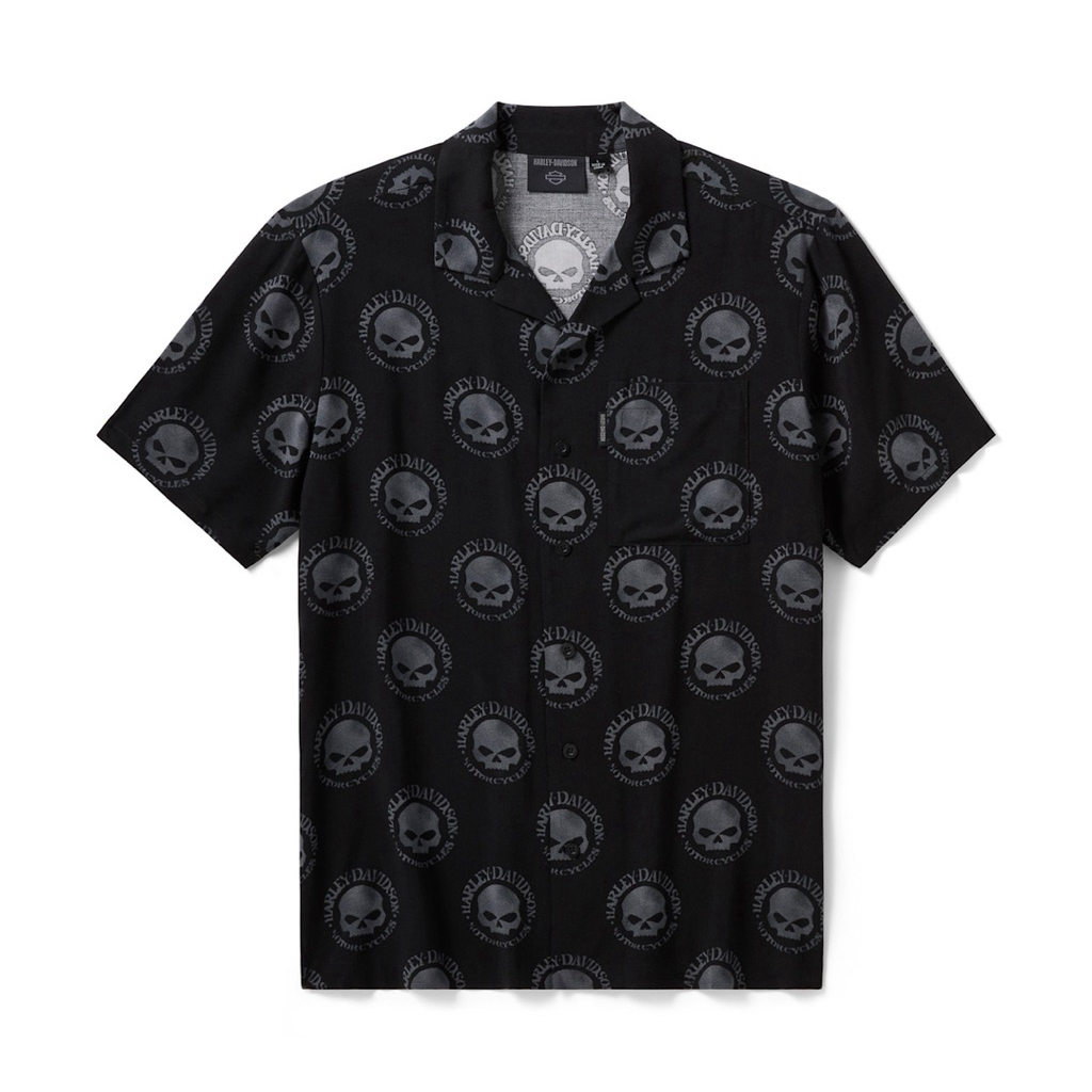 เสื้อเชิ้ต MEN'S WILLIE G SKULL ALOHA SHIRT