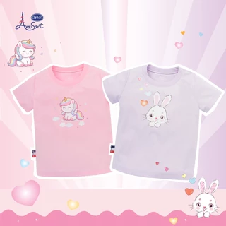 AMUSANT เสื้อยืด ลายการ์ตูน (เด็กหญิง) 6เดือน-8ปี EH2R10