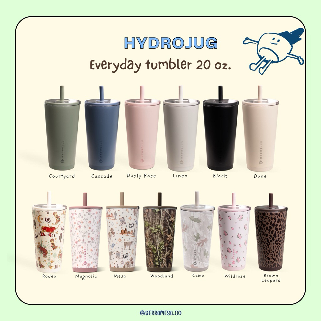 พร้อมส่งจากไทย hydrojug everyday tumbler 20 oz. แก้วน้ำเซรามิก สุดฮิตจากอเมริกา ของแท้ 1000%