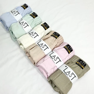 กางเกง Boxer ผ้าเชิ๊ตสีพื้น เซ็ต 4 ตัว มี 4 โทนให้เลือก (คละสี เลือกโทน)