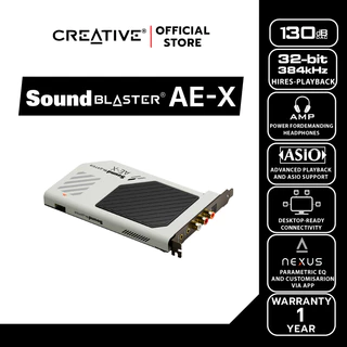 CREATIVE SOUND BLASTER INTERNAL AE-X การ์ดเสียง PCIe ความละเอียดสูง (Hi-Res) พร้อมภาคขยายหูฟังแบบ Discrete