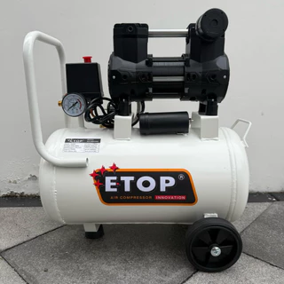 ETOP ปั๊มลม ถังลม ปั๊มลมโรตารี่ ปั๊มลมออยฟรี ขนาด 30 ลิตร กำลัง 1100W มอเตอร์สีเงิน-1500W มอเตอร์สีดำ (สินค้ามีตัวเลือก)