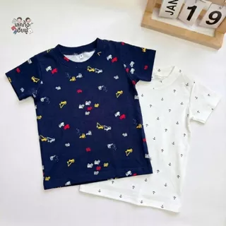 FUFU เสื้อผ้าแฟชั่นเด็ก ลายมินิมอล ลายมินิมอล Size S-XL อายุ 1- 8 ปี เสื้อคอกลม แขนสั้น (TSF-3)